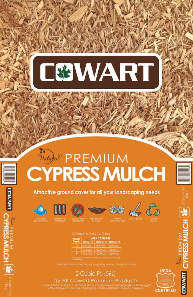 Premium Cypress Mulch-Installed