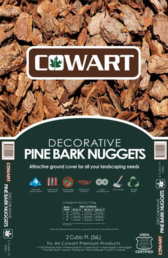 Mini Pine Bark Nuggets-Installed